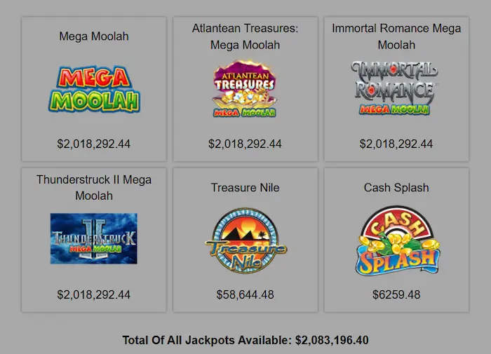 Captain Cooks Casino games