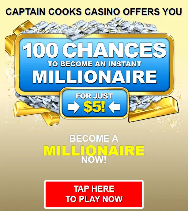 Captain Cooks Casino bonus